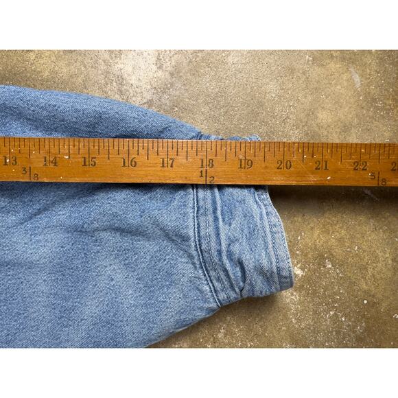 Vintage Wolverine Denim Workwear Jacket Men’s L Southwestern-Style Fleece Lining - Picture 9 of 11